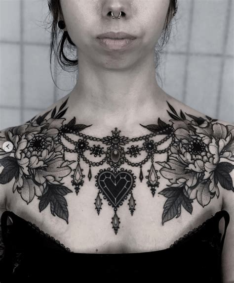 between chest tattoo female|50+ Best Chest Tattoos For Women in 2024